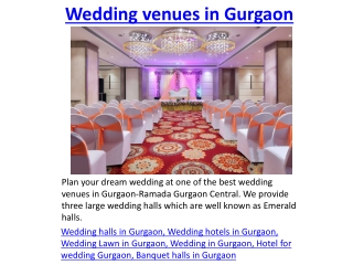 Wedding venues in Gurgaon