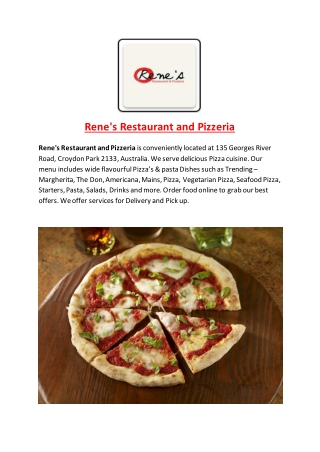 Rene's Restaurant and Pizzeria-Croydon Park