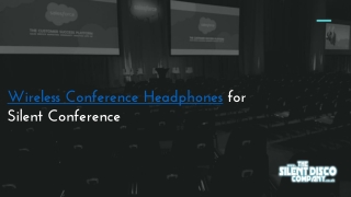 Wireless Conference Headphones for Silent Conference