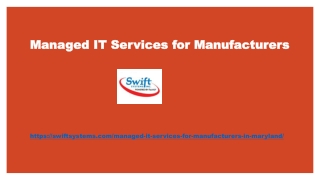 Managed IT Services for Manufacturers