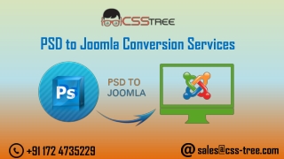 Psd to Joomla Conversion Services