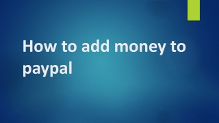 How to Add Money to PayPal