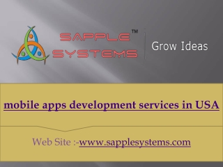 Mobile apps development services in USA