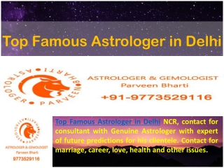 Top Famous Astrologer in Delhi