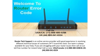 Router Error Code | Call ( 1) 888-480-028