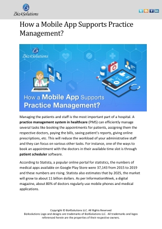 How Mobile Apps support Practice Management