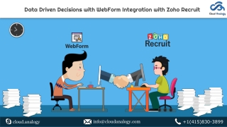 Data Driven Decisions with WebForm Integration with Zoho Recruit