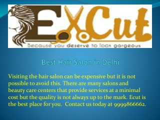 Best Hair Salon in Delhi