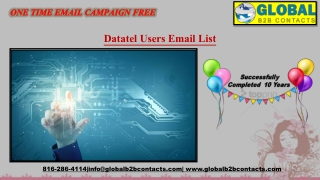 Datatel Users Email List