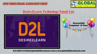 Desire2Learn Technology Email List