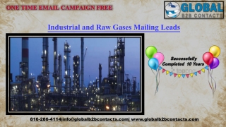 Industrial and Raw Gases Mailing Leads