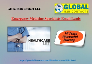 Emergency Medicine Specialists Email Leads