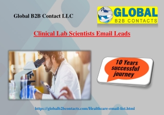 Clinical Lab Scientists Email Leads