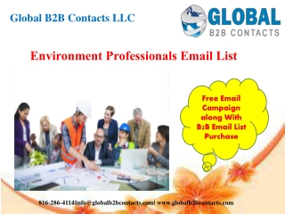 Environment Professionals Email List