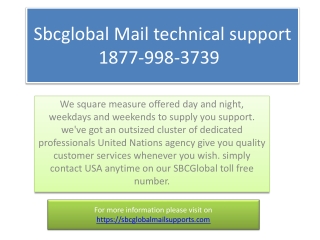 1877 998 3739 Sbcglobal mail tachnical support