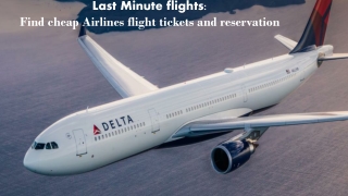 Delta Airlines Customer Service Book your last minute flight in reasonable price