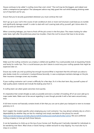 Superb Tricks And Tips On Roof Fix