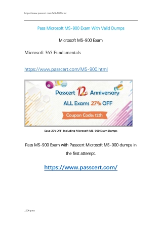 Microsoft MS-900 Exam Dumps