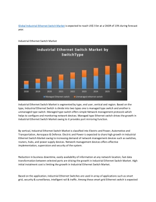 Global Industrial Ethernet Switch Market