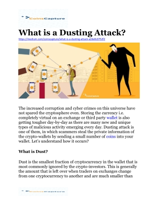 What is a Dusting Attack?