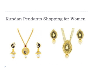 Kundan Pendants Shopping for Women