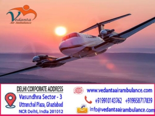 Hire Vedanta Air Ambulance Service in Indore at Low Cost