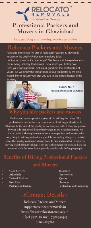 Professional Packers and Movers in Ghaziabad