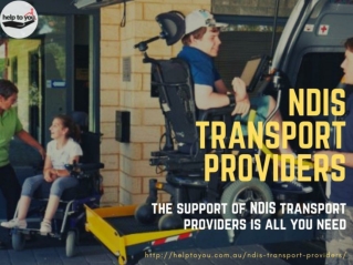 NDIS Transport Providers