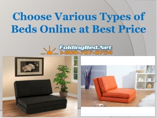 Choose Various Types of Beds Online at Best Price