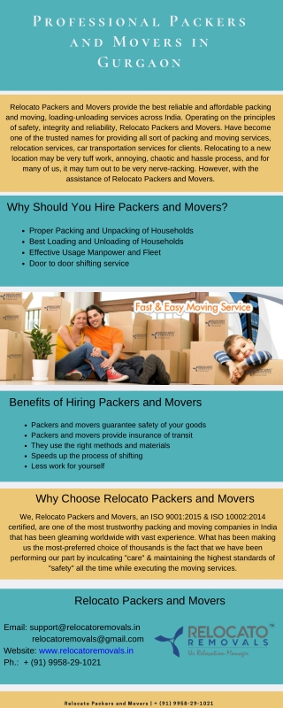 Professional Packers and Movers in Gurgaon