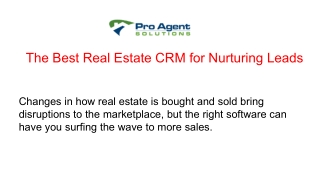 The Best Real Estate CRM for Nurturing Leads