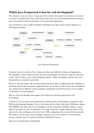 Which Java Framework is best for web development?