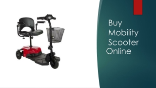 Mobility Scooter:Buy Online In Canada