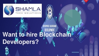 Hire Blockchain Developers at Leading enterprise blockchain development Company