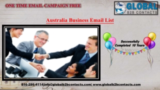 Australia Business Email List