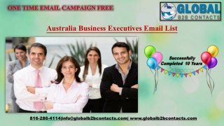 Australia Business Executives Email List