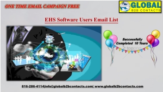 EHS Software Users Email List