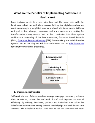 What are the Benefits of Implementing Salesforce in Healthcare?