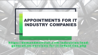 APPOINTMENTS FOR IT INDUSTRY COMPANIES