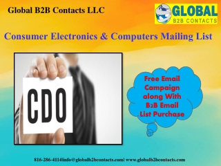 Consumer Electronics & Computers Mailing List