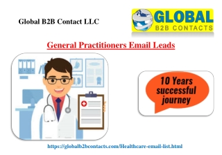 Gastroenterologists Email Leads