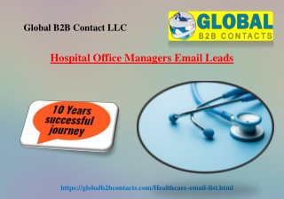 Hospital Office Managers Email Leads