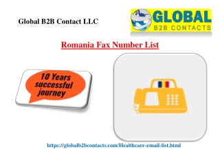 Romania Fax Number List