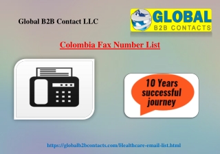 Colombia Fax Number List