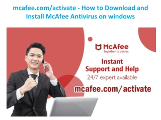 mcafee.com/activate - How to Download and Install McAfee Antivirus on windows
