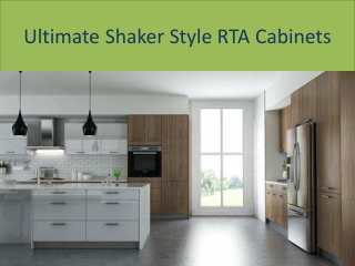 Ultimate Shaker Style RTA Cabinets