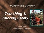 Trenching Shoring Safety