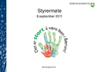 Styrermøte 8.september 2011