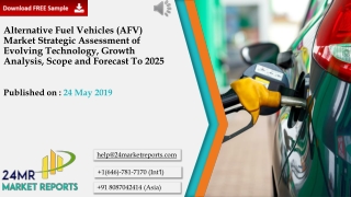 Alternative Fuel Vehicles (AFV) Market Strategic Assessment of Evolving Technology, Growth Analysis, Scope and Forecast