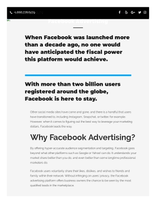 Facebook Advertising - Stormbrain